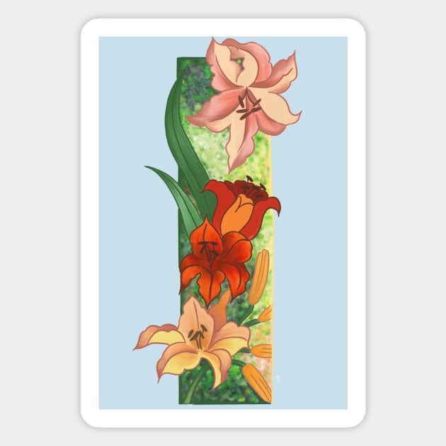 Lilies Magnet by amberzetelmo